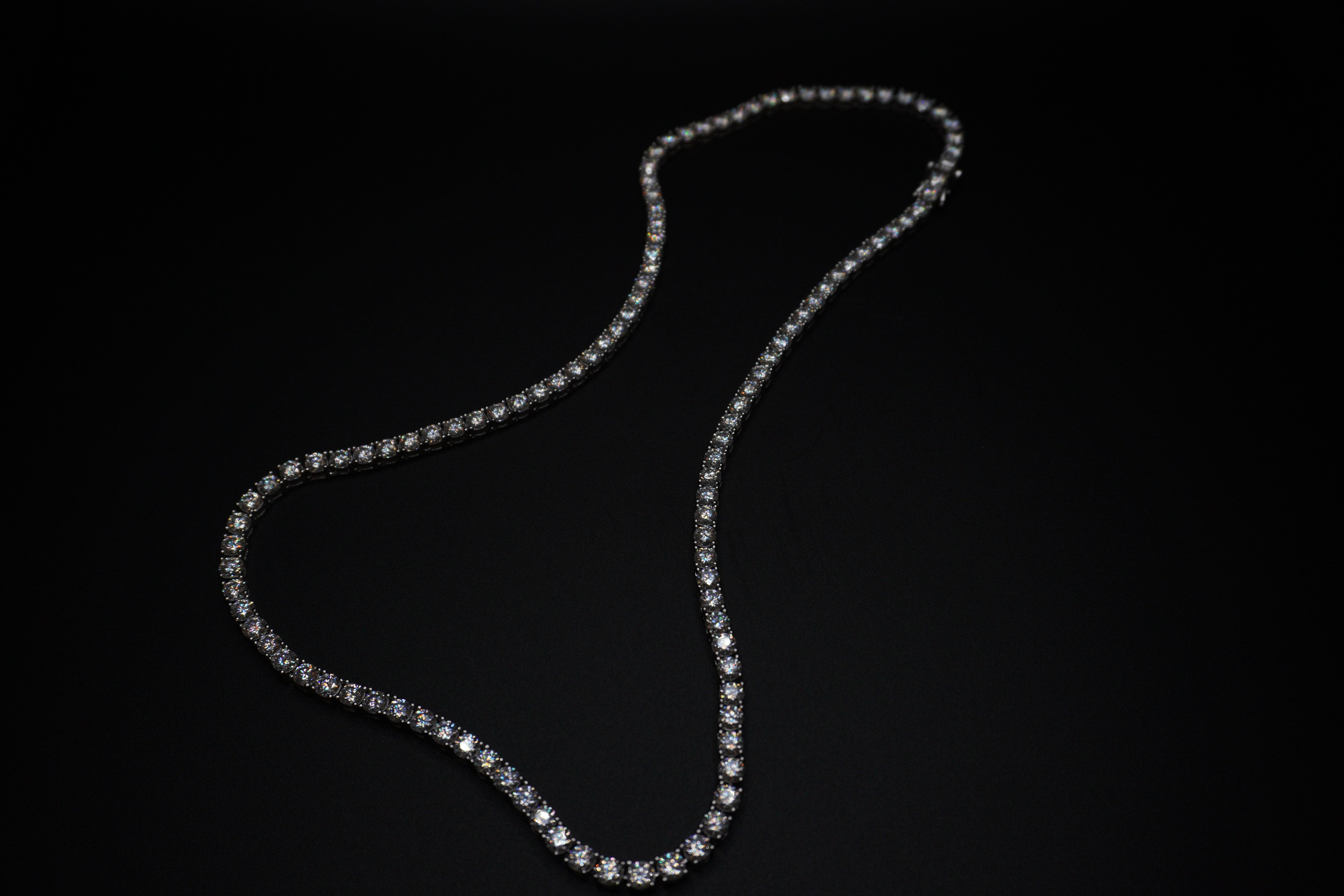Iceisland™ VVS Moissanite Tennis Chain – 14K Gold (925 Sterling Silver)