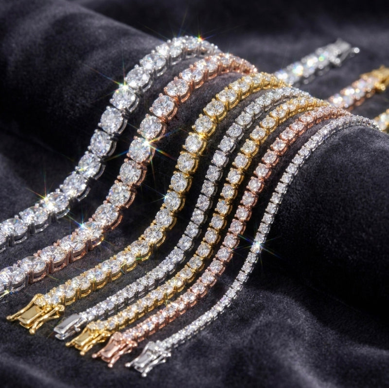 Iceisland™ VVS Lab Diamond Tennis Bracelet (All Sizes) – 14K Gold